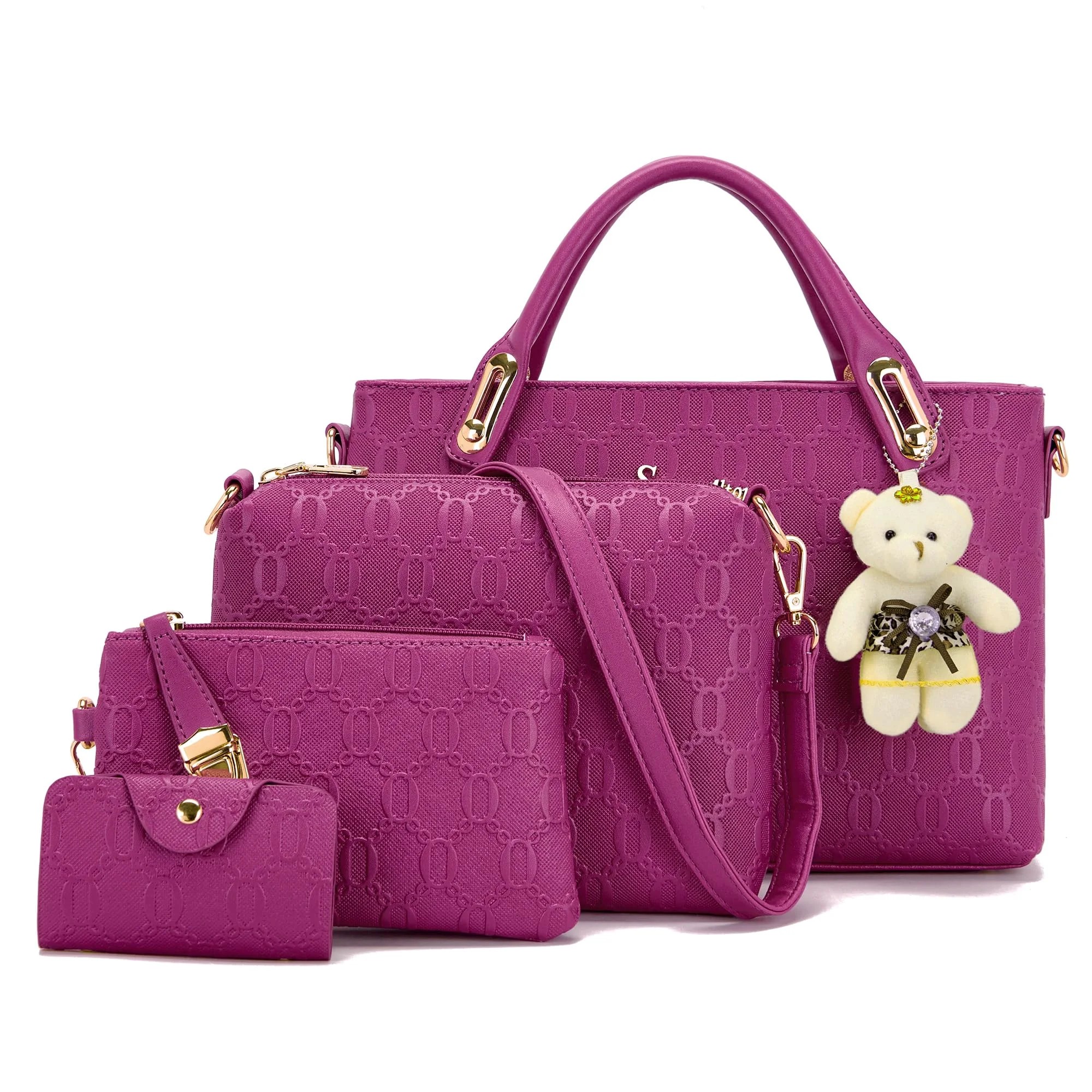 Soperwillton Four-Piece Medium Shoulder Set, Purple